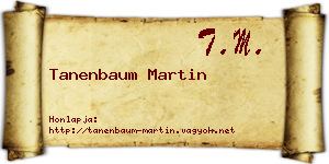 Tanenbaum Martin névjegykártya